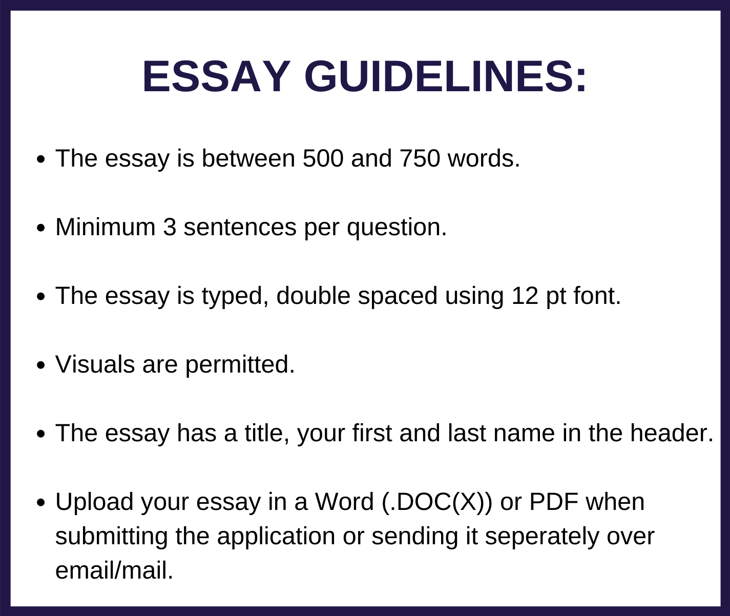 essay guidelines for scholarship usmfcu