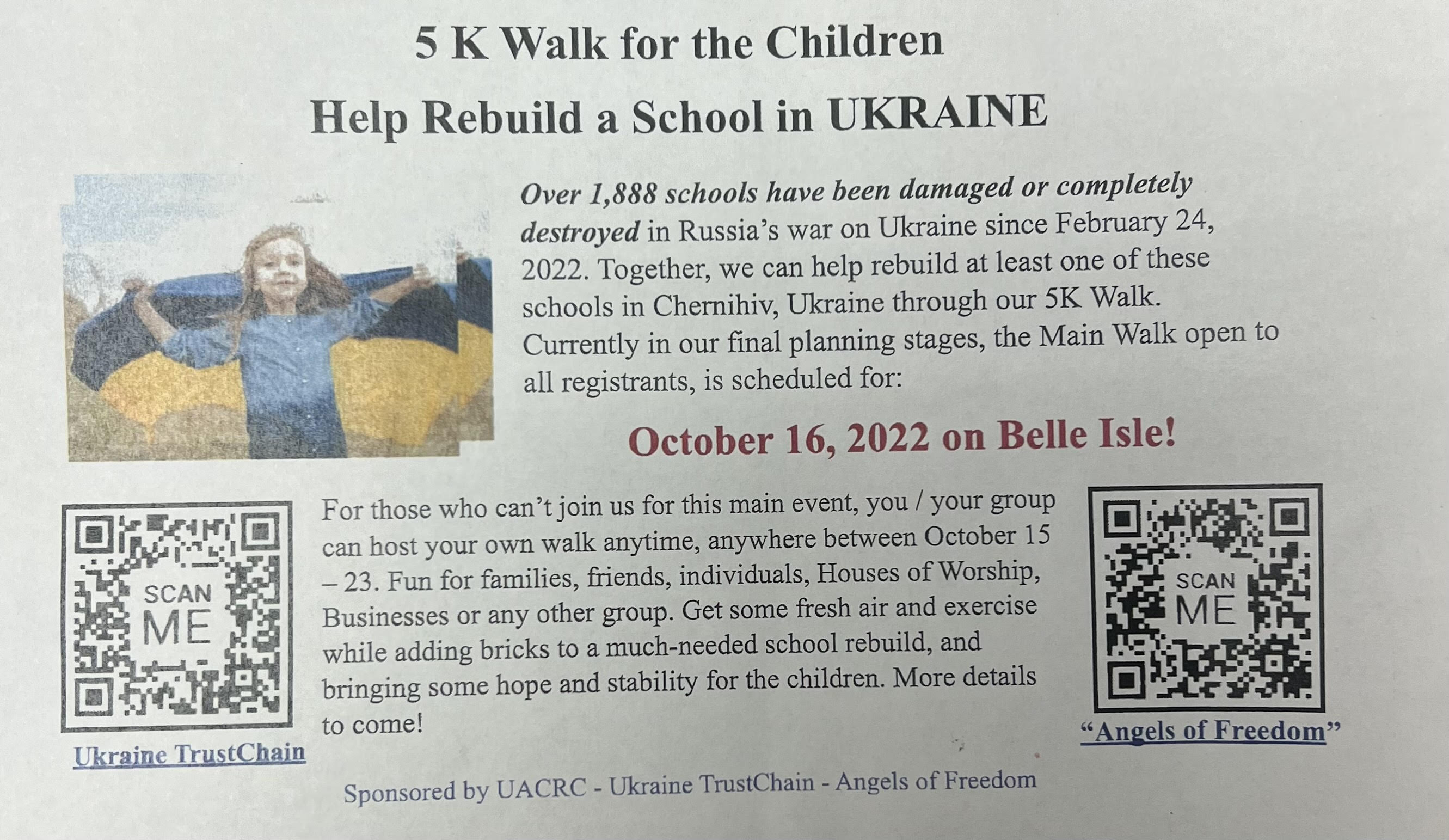 Ukraine 5k walk