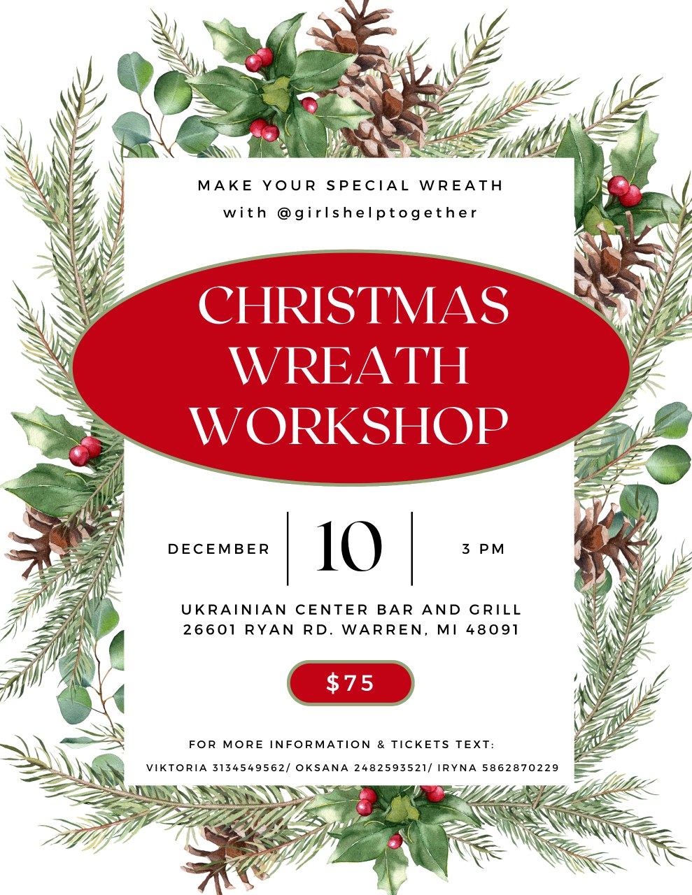 Christmas Wreath Workshop