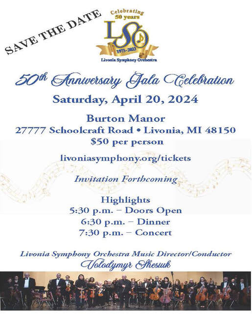 Livonia Symphony Orchestra - 50th Anniversary Gala Celebration