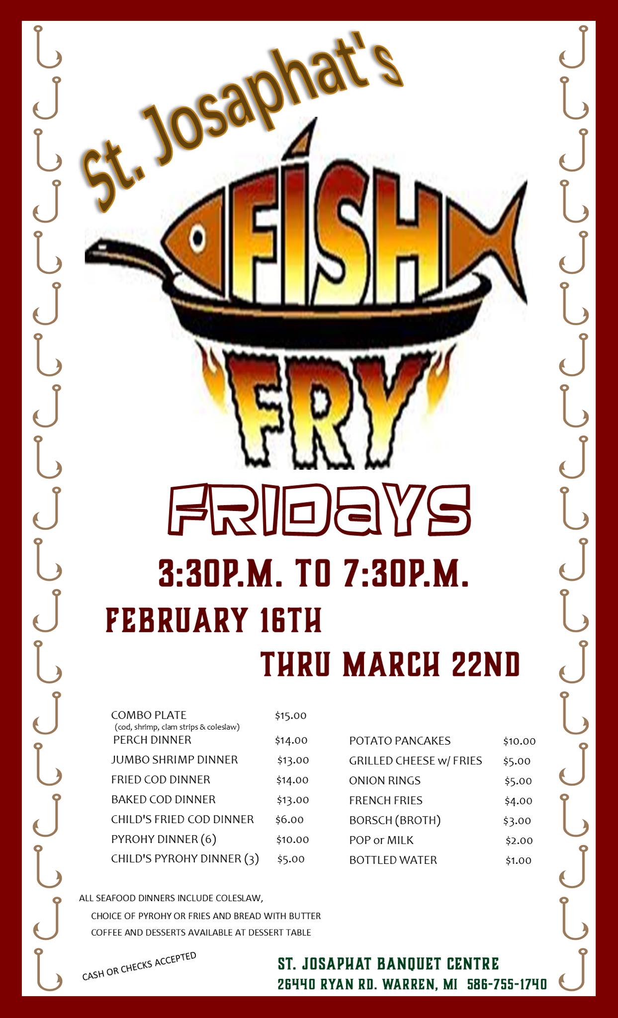 St Josaphat's Fish Friday