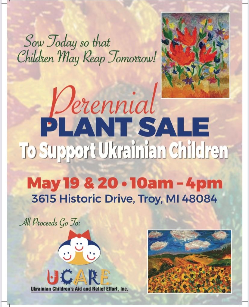 Perennial Plant Sale to Support Ukrainian Children