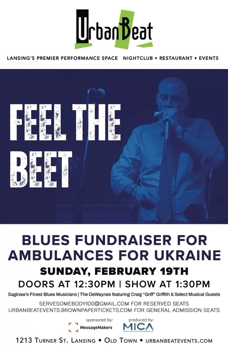 Blues fundraiser for ambulances for Ukraine