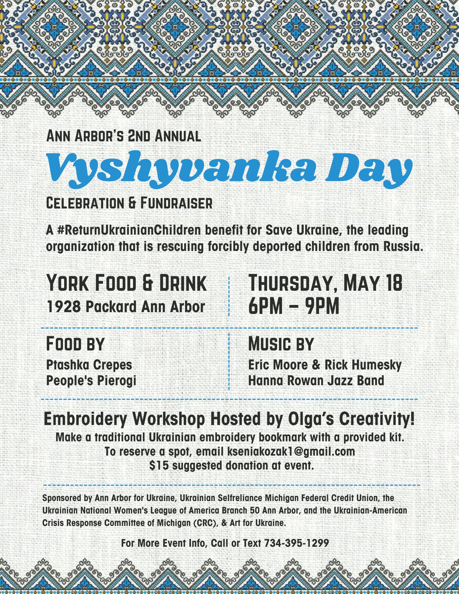Vyshyvanka Day- Celebration & Fundraiser