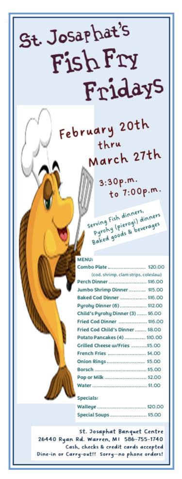 St Josaphat's Fish Fry
