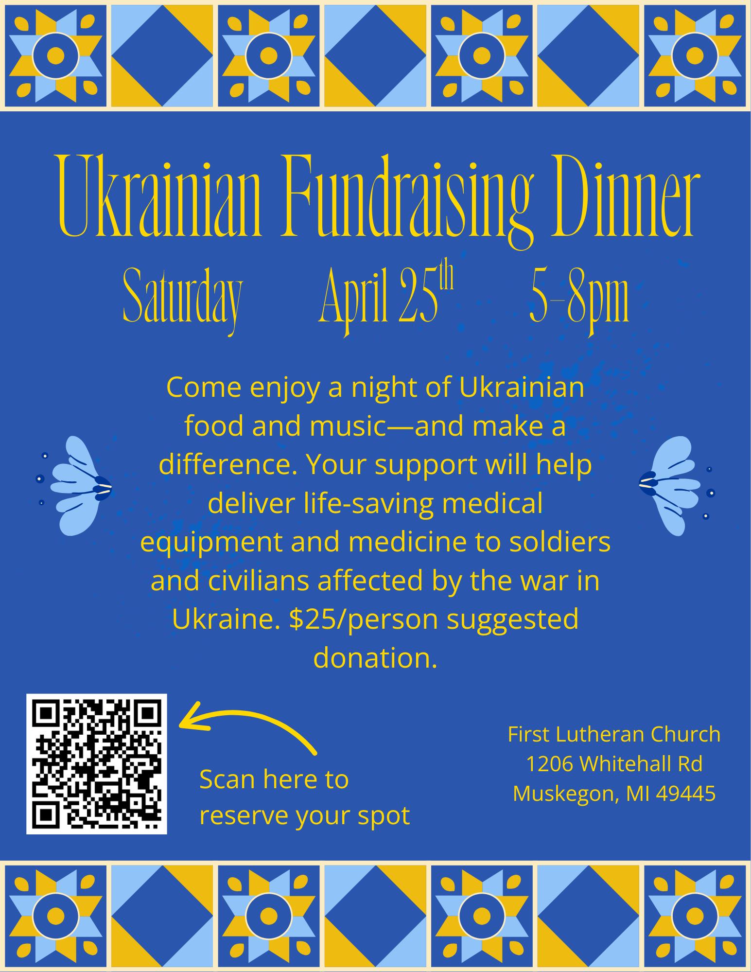 Ukrainian Fundraising Dinner