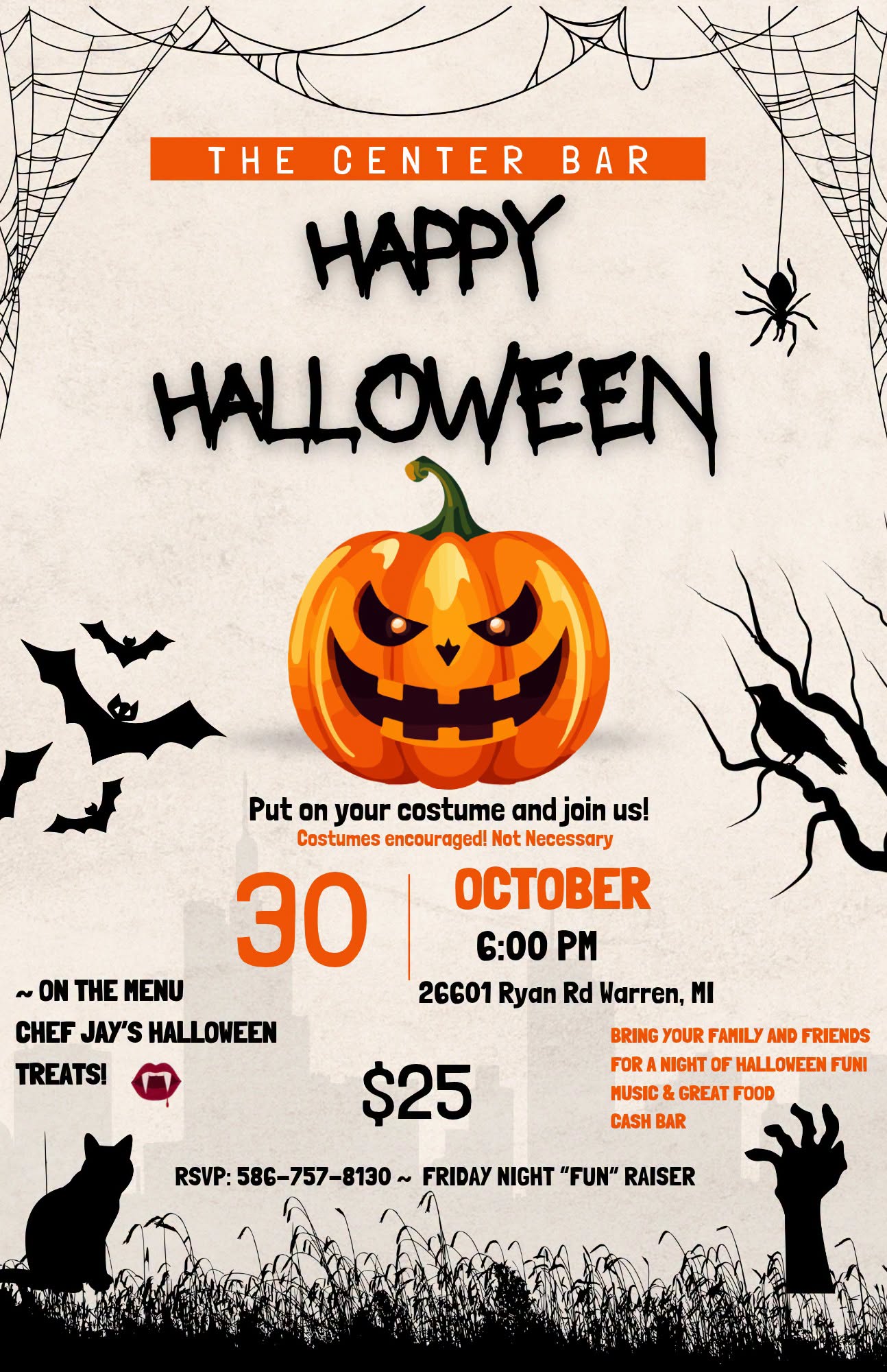 The Center Bar - Happy Halloween