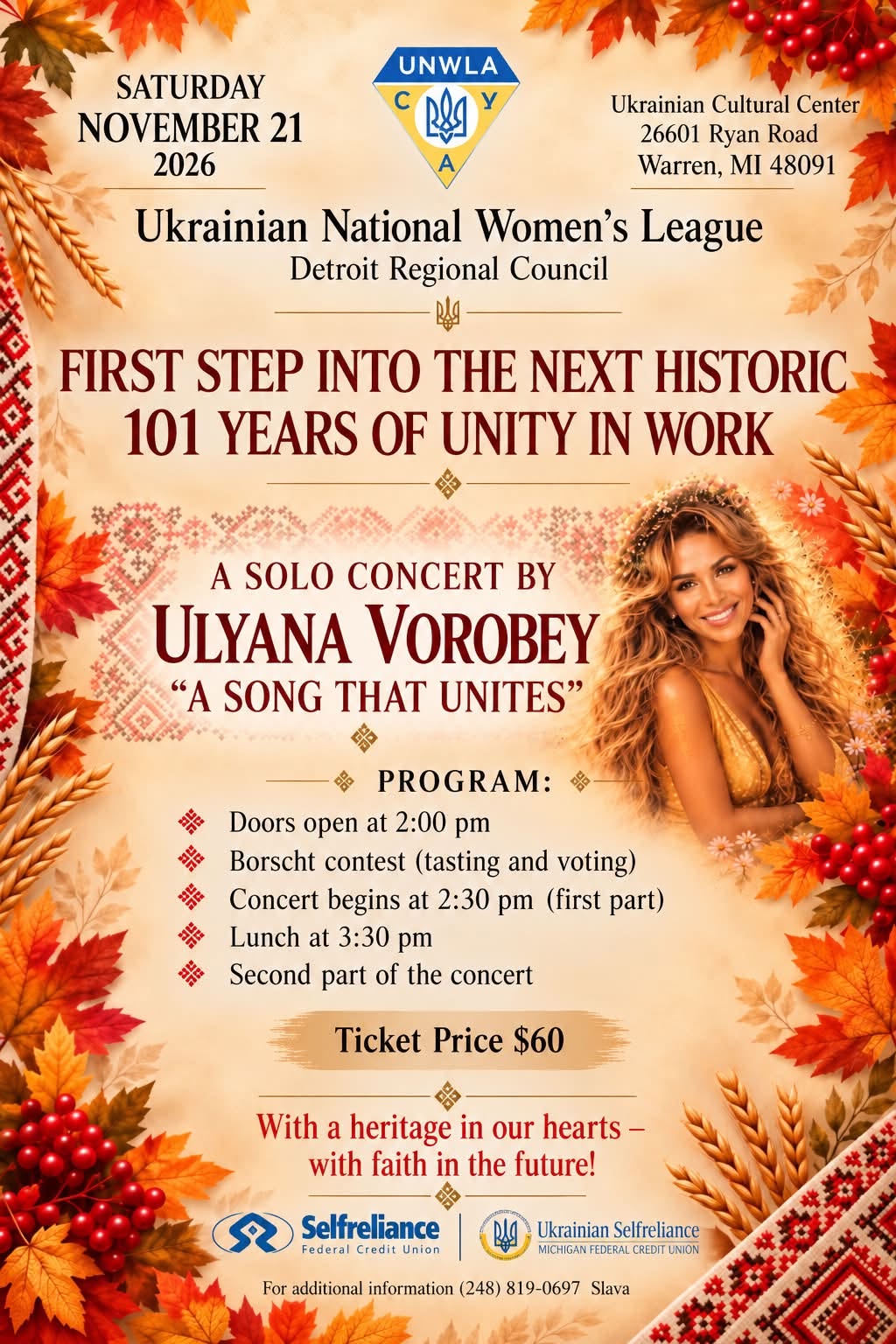 UNWLA Detroit Regional Council - 101 Years of Unity in Work