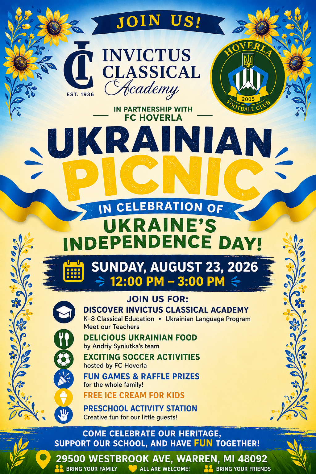 Invictus Classical Academy - Ukrainian Picnic
